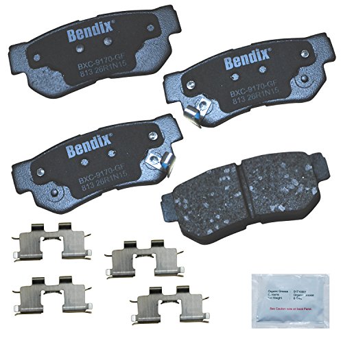Image of Bendix Priority1 CFC813 Ceramic Rear Brake Pads for Select Models Hyundai Azera, Elantra, Santa Fe, Sonata, Tucson, XG300, XG350, Kia Amanti, Magentis, Optima, Sportage