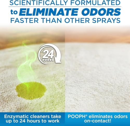 Image of POOPH Plus Maximum Strength Pet Odor Eliminator Spray, 32 oz - Pack of 2 | Maximum-strength odor eliminator spray on carpets, furniture, litter boxes, and hard floors, 32 oz - Pack of 2
