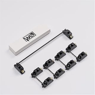 DucKey Owlab V3 PCB Mount Screw-in Stabilizers, Black Wire 2U 6.25U 7U Spacebar for Custom Mechanical Keyboard (Size : 6.25U Set)