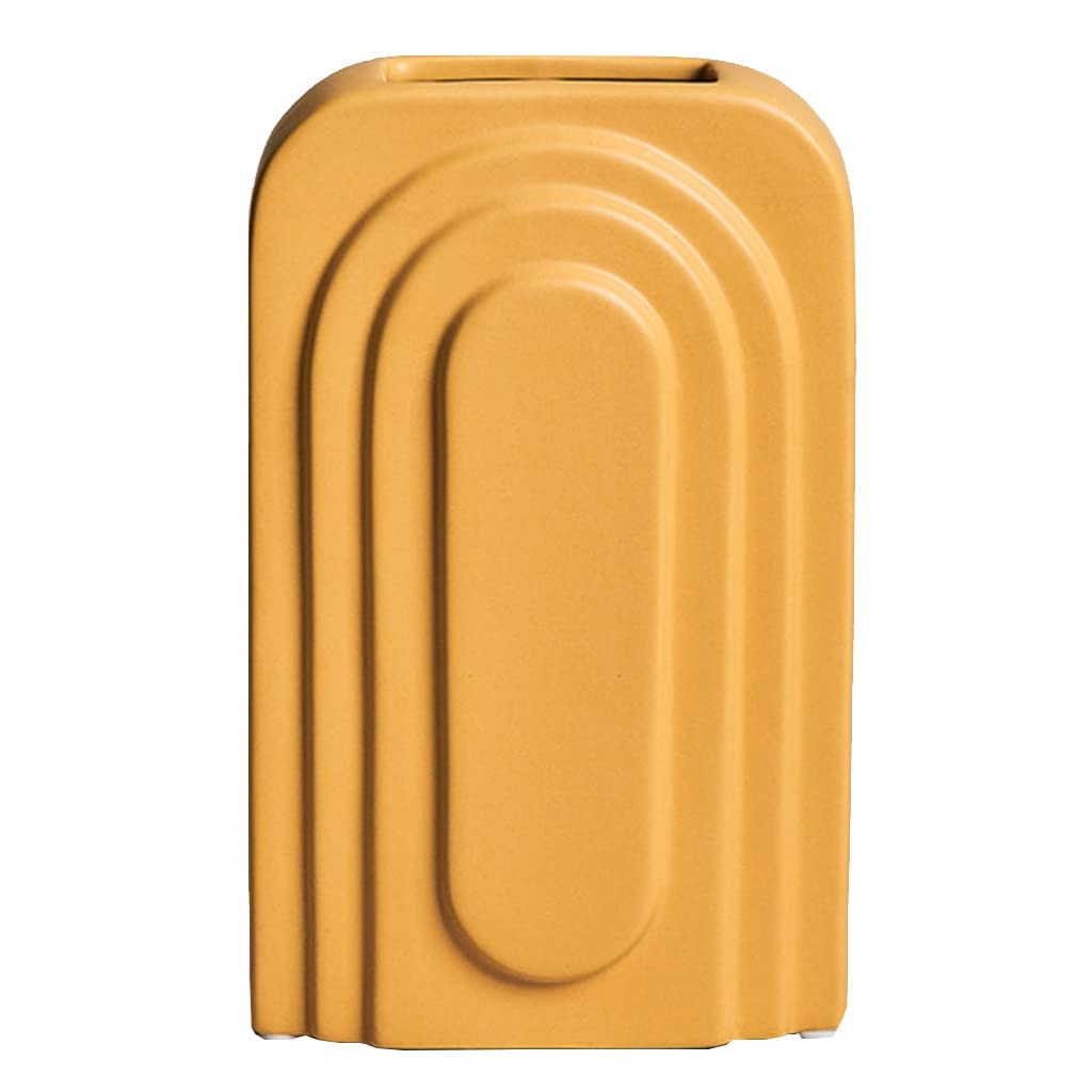 Ceramic vase， Tall Artistic Geometric Decorative Vases(Unique Colour)