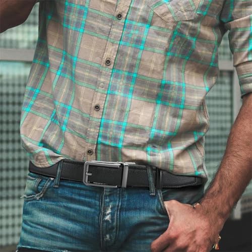 Men's ratchet automatic-buckle business belt Business Jeans Belt2
