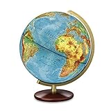 Columbus Verlag Globos de luz dúplex con Patas de Madera de Nogal teñidos, 30 cm, Multicolor (Columbus Verlag40 30 52)