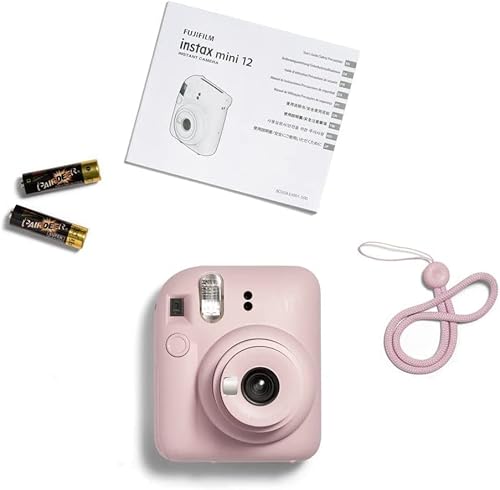 Fujifilm Instax Mini 12 Instant Camera - Blossom Pink + 2 Pack Film