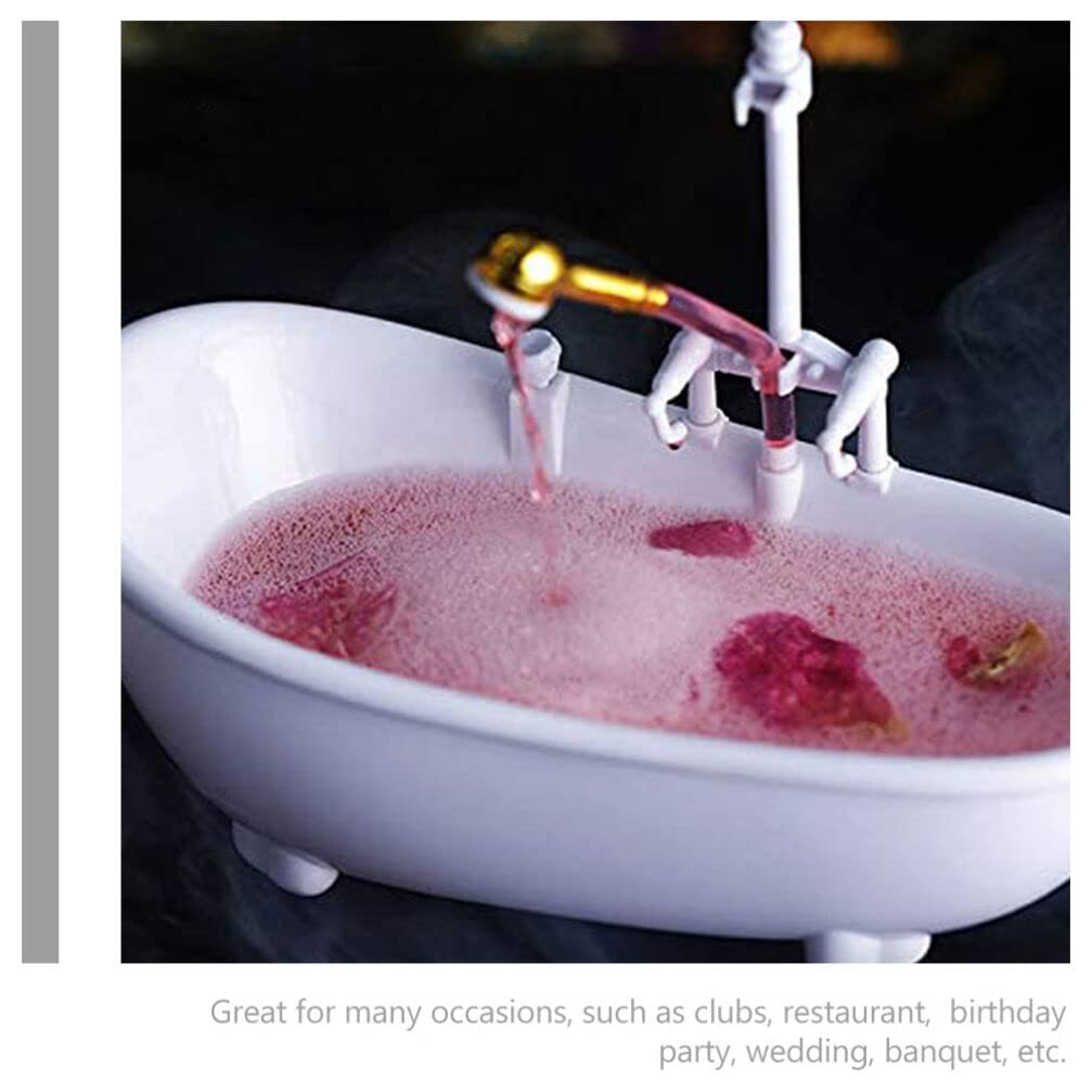 Cabilock Gin Bathtub Cocktail Wine Glasses Creative Smoothie Cold Drink Cup Container Martini Glasses Mojito Glass for Home Wedding Party Bar 300ml Glass Containers