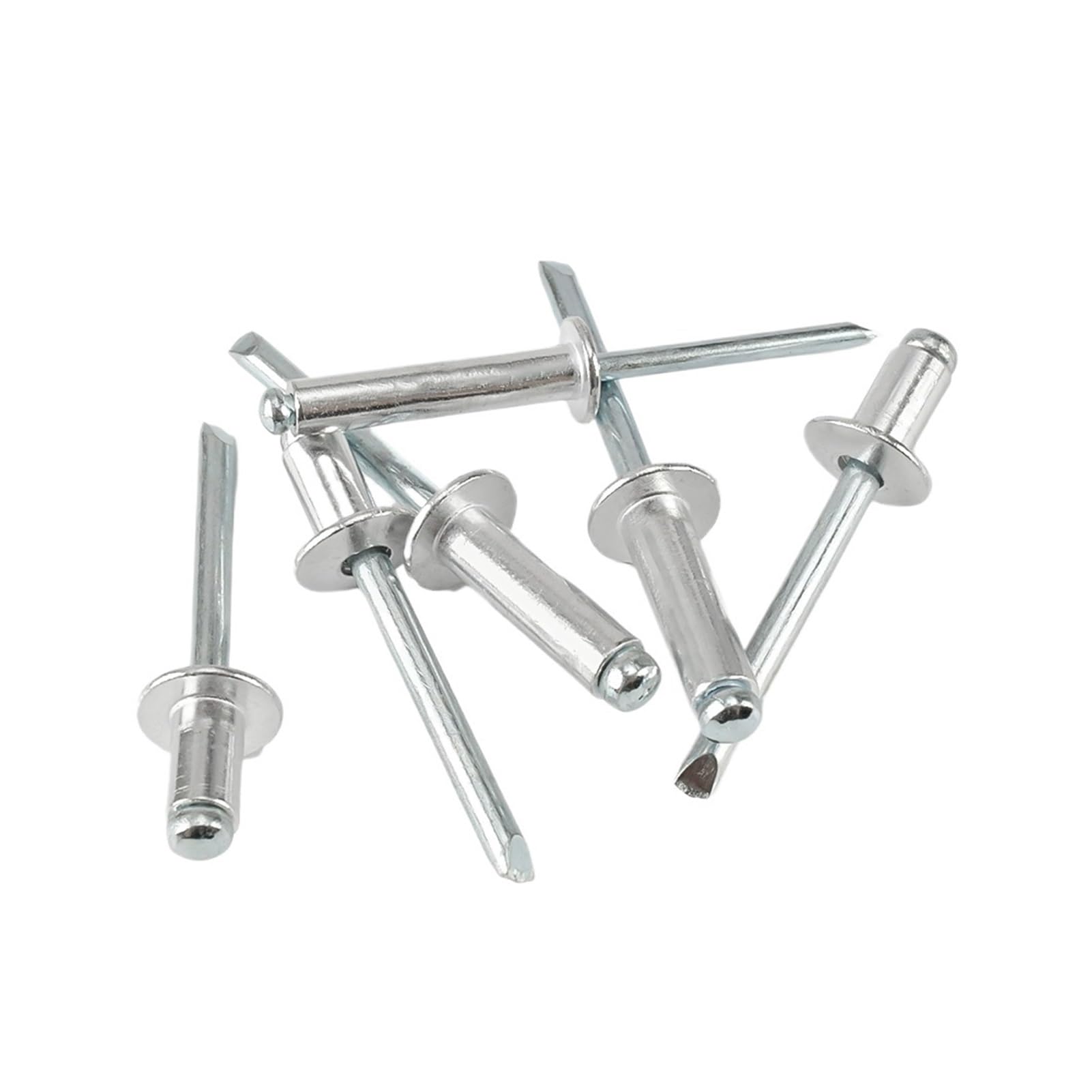 Aluminiowe nity zrywalne Nity Pop M2.4 M3 .2 Trzpień z łbem kopułkowym Gwóźdź do wyciągania wydechu(M3 (50pcs),8mm)
