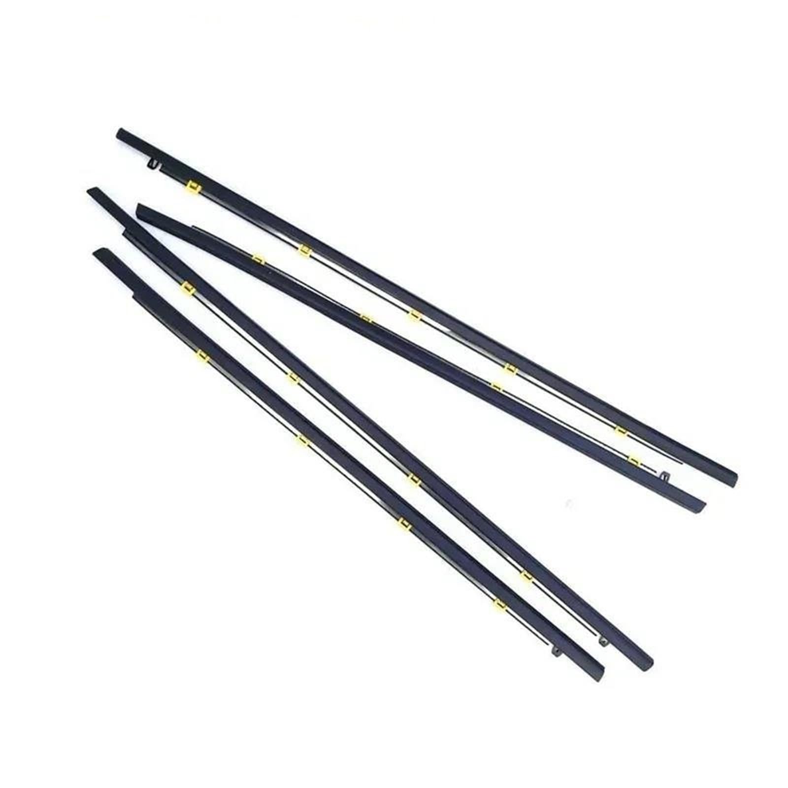 Snwdbh 2017-2022 4Pcs/Set Car Weatherstrip Window Seal Belt For Crv 2002-2022 Auto Side Door Glass Exterior Sealing Strip Moulding Trim Exterior Belt(2017-2022)