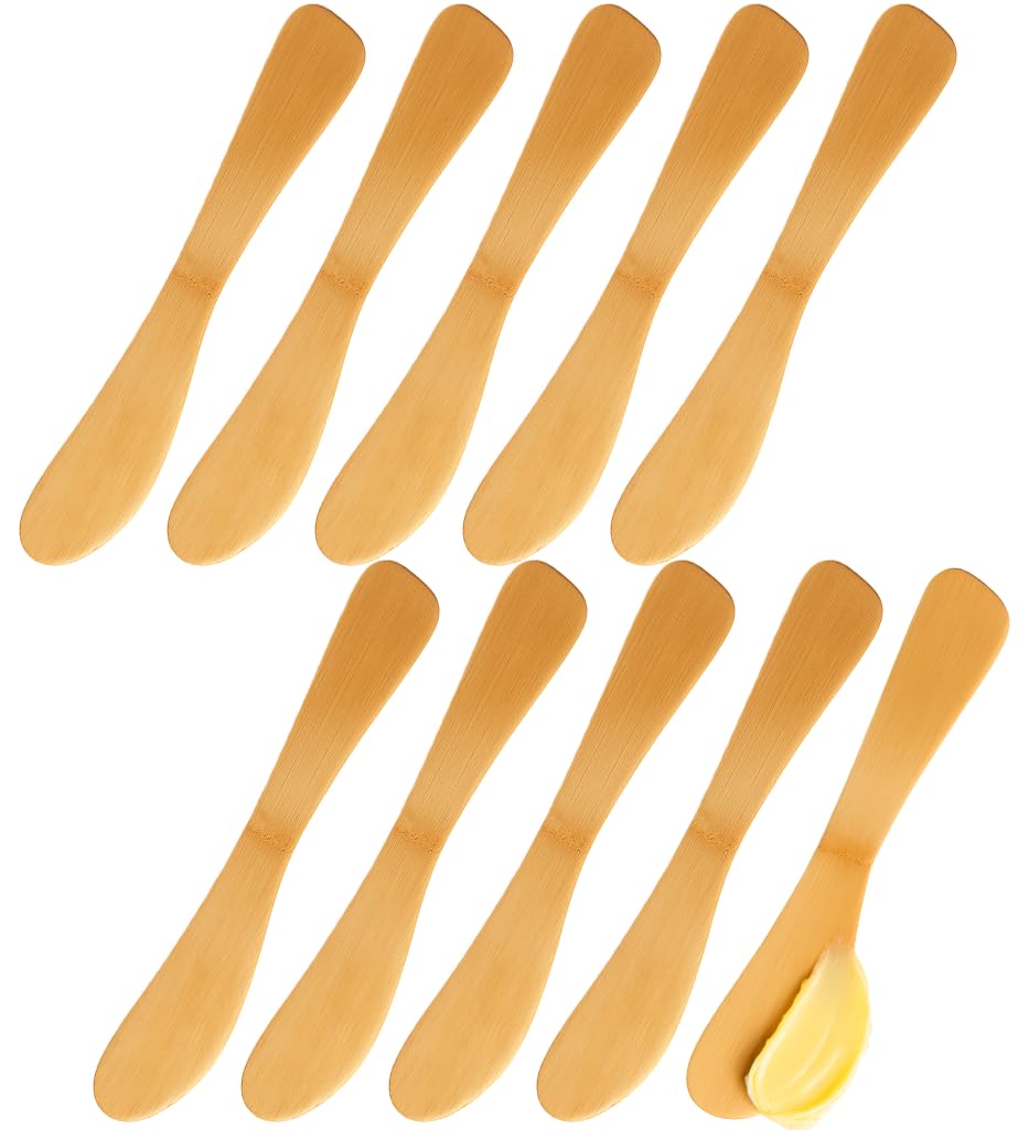 JapanBargain S-3793x10, Set of 10 Bamboo Knife Butter Spreaders, 7.5-inch Long-picture-10