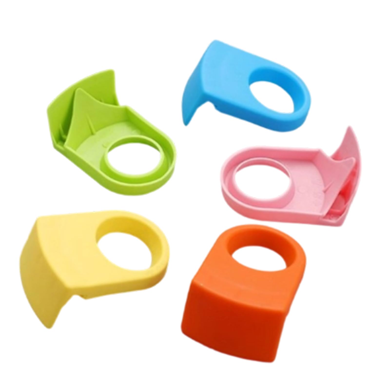 Zhouyqx As Shown Pack Of 5 Multifunctional Cocktail Clip For Goblet Glasses Practical Bottle Opener Cup Clamp For Bartenders