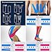 Sanfire Kinesiology Tape 2 Rolls Combo Pack for Athletic Sports, Recovery and Physiotherapy, Waterproof, Uncut, 2-Inch x 16.4-Feet