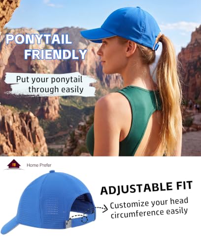 Image of Home Prefer Reflective Water Repellent Quick Dry Airy UPF50+ Sun Hat for Men Women Outdoor Sports Baseball Caps Unisex