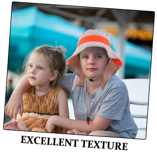 Adjustable UV Protection Bucket Cap for Boys Unisex Summer Beach Outdoor Activities Hat for Hiking Grey3