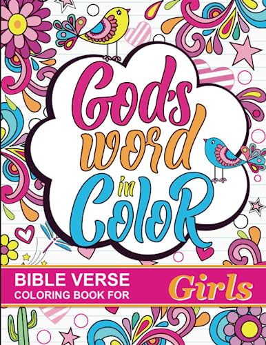 God'S Word In Color - Bible Verse Coloring Book For Girls