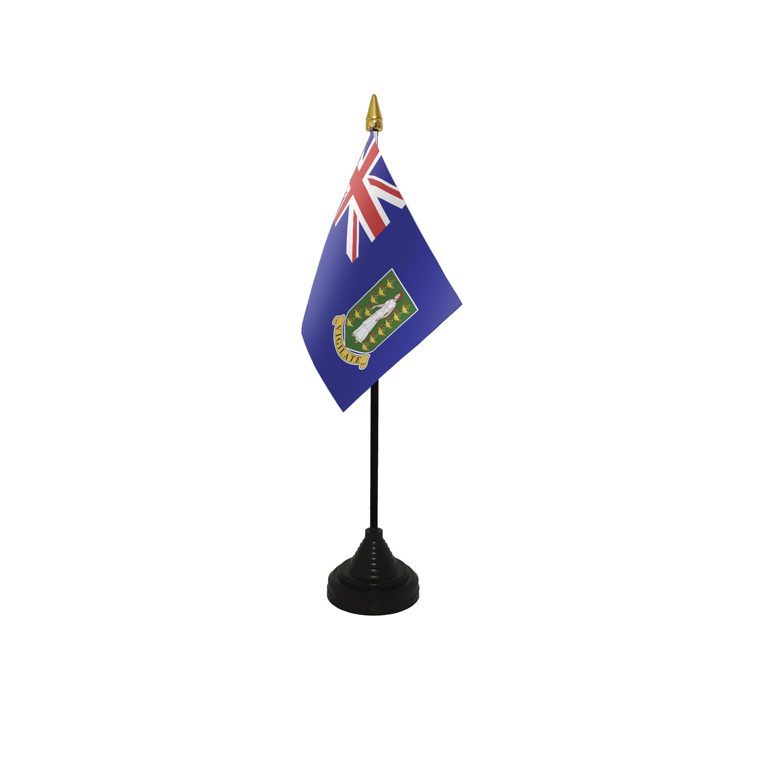 Flagtex British Virgin Islands Small Table Flag With Black Base