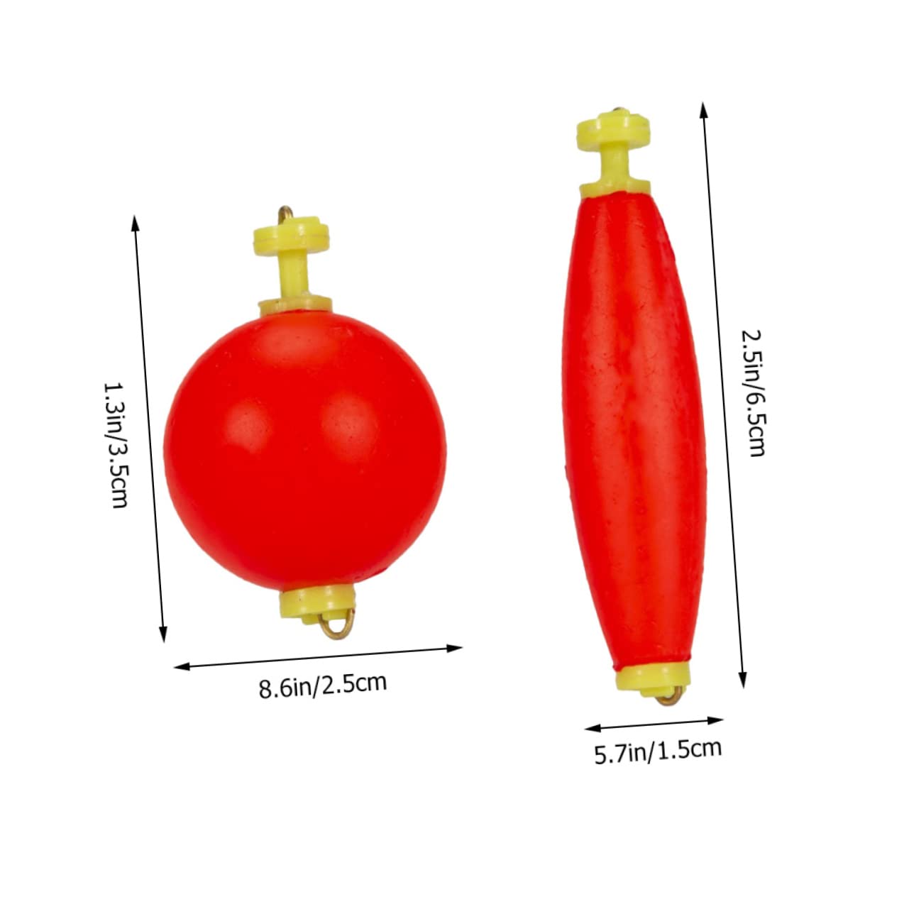 BESPORTBLE Flotteur De Pêche Canne À Pêche Matériel De Pêche en Mer Marqueur Pôle Plate-Forme Appâts De Pêche Attaquer Rouge Mousse D'éthylène Et D'acétate De Vinyle