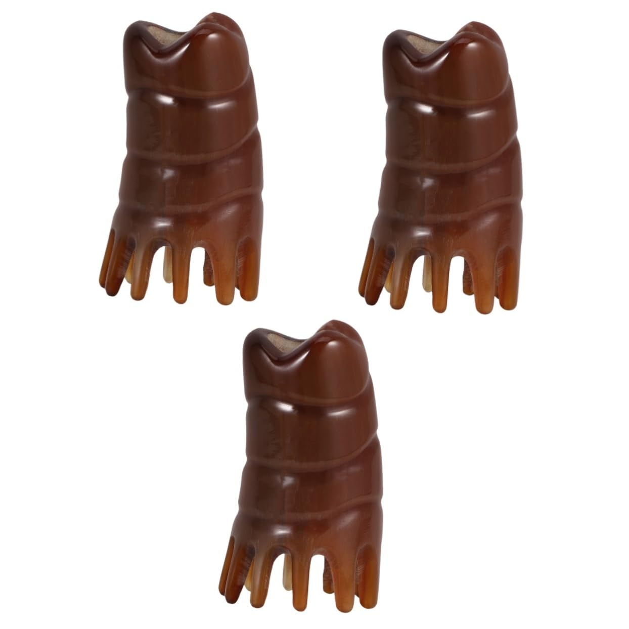 FRCOLOR 3stücke Creative Kopfhaut Massagebürste Horn Waschbürste Für Und Kopfhautmassage Leicht Und Tragbar Für Gesunde Kopfhaut Und Haarwachstum