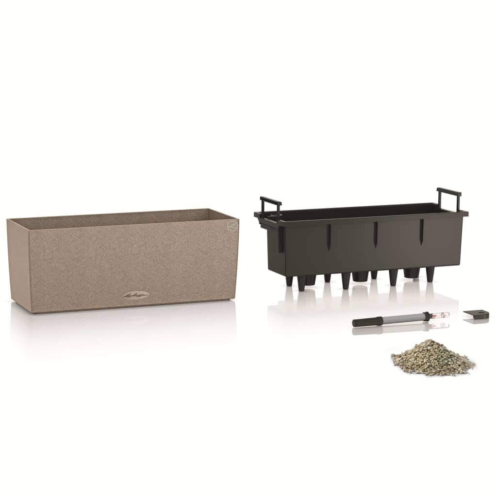 Lechuza Fioriera BALCONERA Stone 50X19 con Auto irrigazione Beige Sabbia