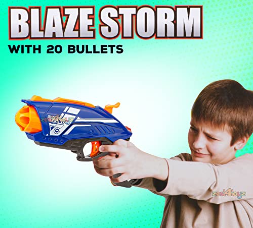 Image of zest 4 toyz blaze storm soft bullet toy gun (20 soft bullets) hot fire-Multi color