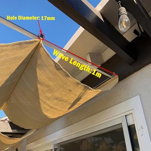 Voile d'ombrage rétractable jardin auvent perméable terrasse - 5