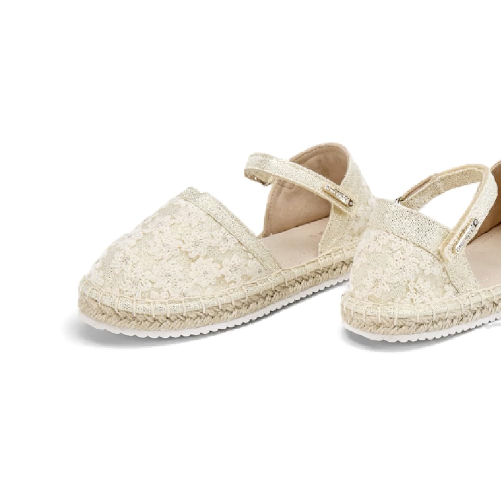 Mayoral- Esparteña Lino y Encaje Beige - 644 para: Niñas