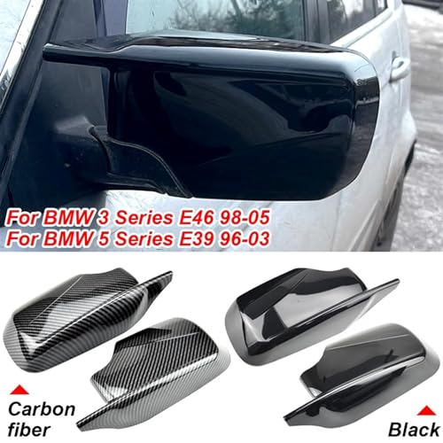 Coque de rétroviseur E46 E39 aérodynamique protection carbone - 2