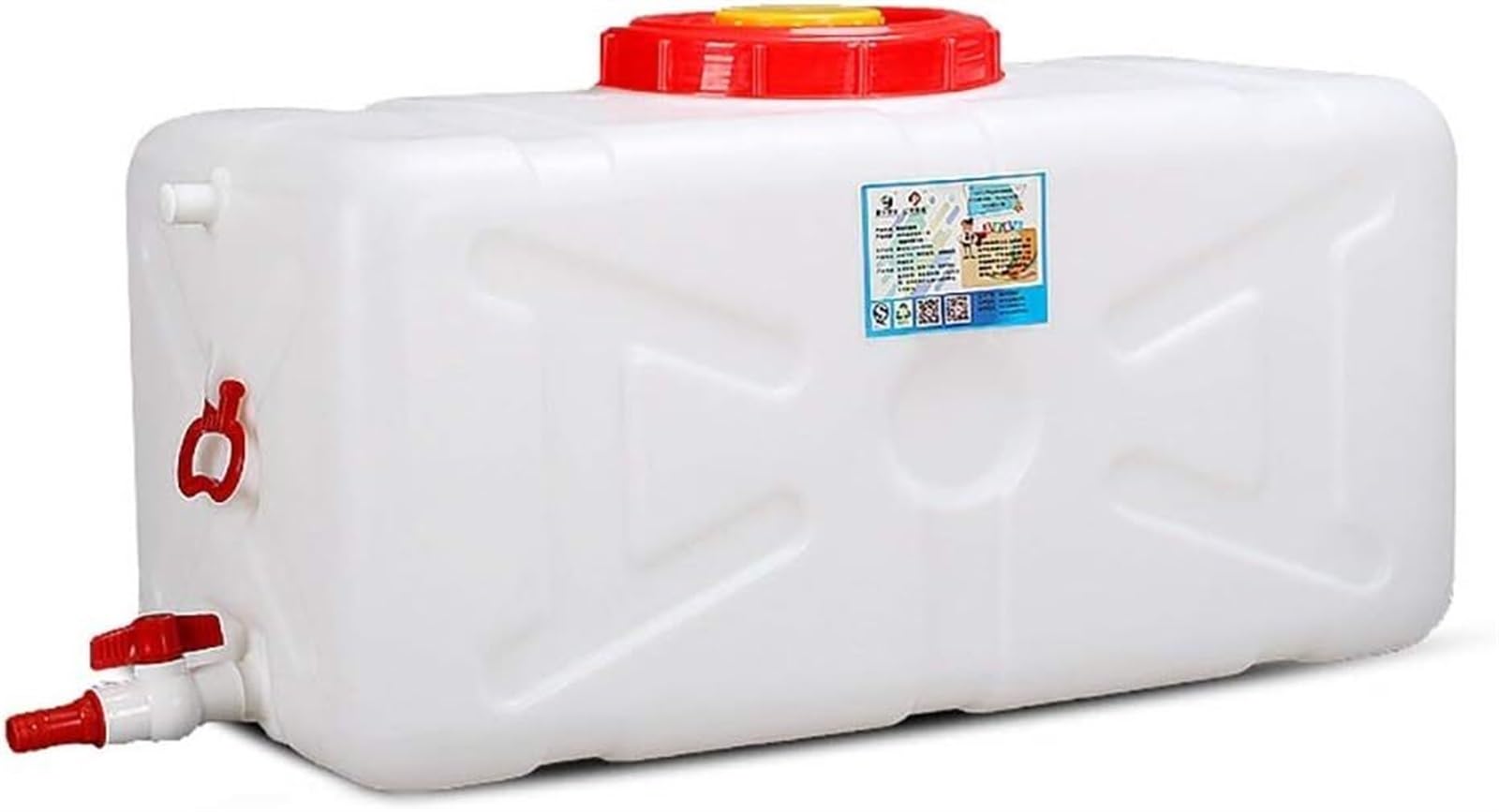 Serbatoio di stoccaggio dell'acqua bianca di grande capacità Serbatoio di fermentazione rettangolare Secchio enzimatico del serbatoio dell'acqua piovana con coperchio/rubinetto/maniglia