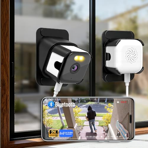 Vutlace 3MP 2K Window Camera Indoor/Outdoor Security 2.4GHz & 5GHz WiFi Camera Safeview Window Camera ChroMax AI Color Night Vision Person/Motion Detection 24/7 Recording Easy Install