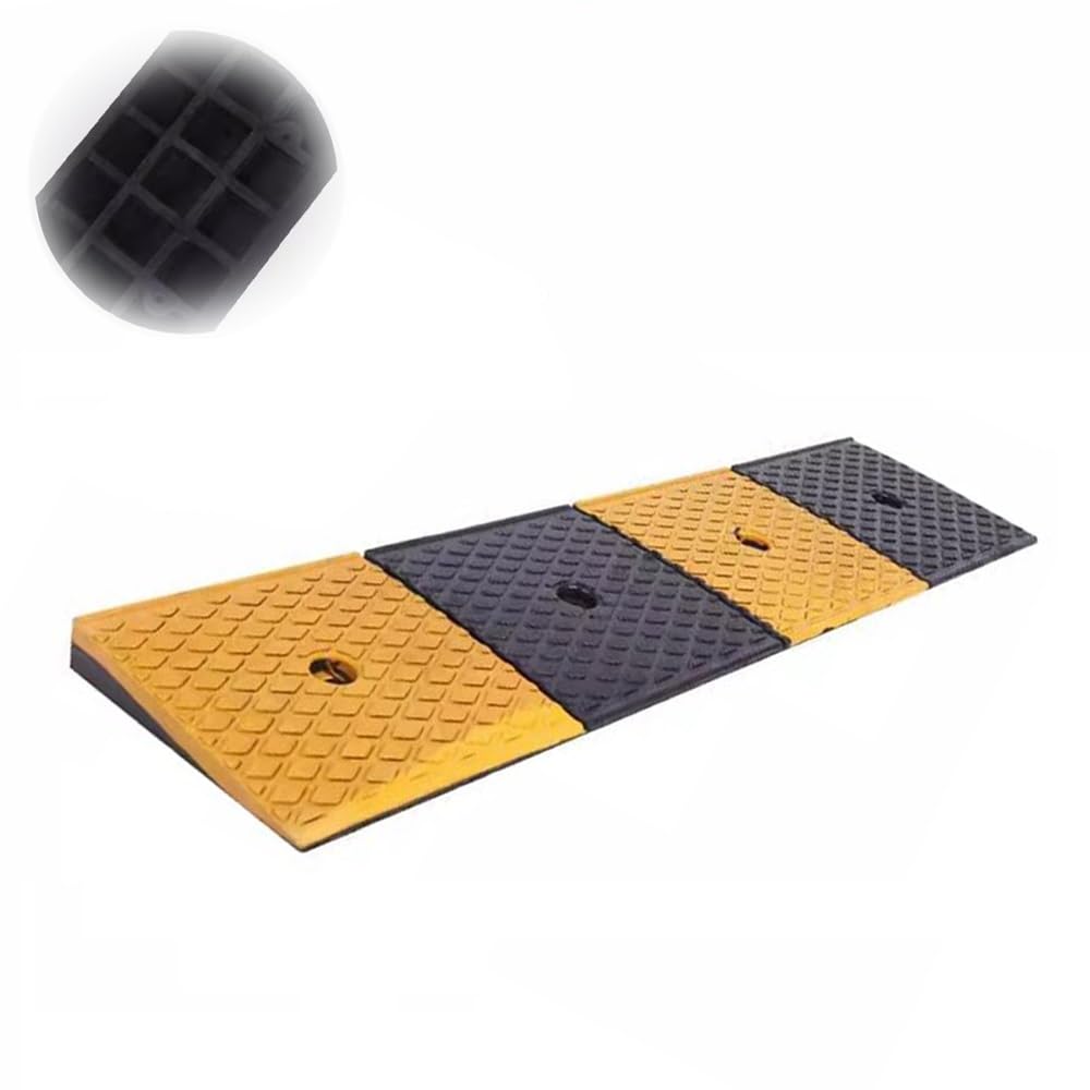 COKYIS Rampa De Acceso para Coche, Rampas De Bordillo para Camión, Rampa De Umbral De Silla Ruedas, Rampas De Entrada Garajes De Goma (Size : 100 * 15 * 3cm)