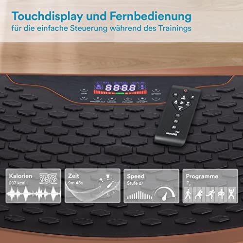 Skandika Vibrationsplatte V2500 mit Oszillationstechnologie | Curved Design, Oszillierende Frequenz, sehr leise, 30… – Bild 5