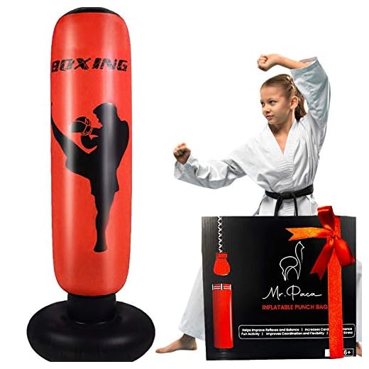 Inflatable Punching Bag For Kids and Adults - Our Free Standing Punch Bag is a Great Indoor and Outdoor Workout Equipment for Kickboxing, Karate, Taekwondo, Overall Fitness and a Fun Toy for Kids