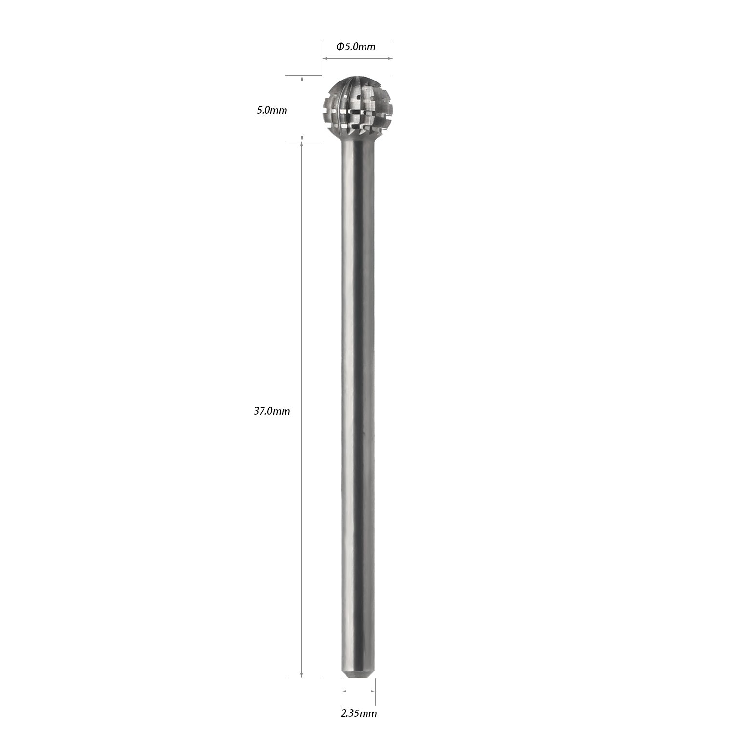 JCMaster® Punta a sfera in carbide per Fresa per Unghie Professionale – Ideale per Rimuovere le Cuticole delle unghie e la pelle morta sul callo dei piedi - manicure e pedicure Grana Coarse