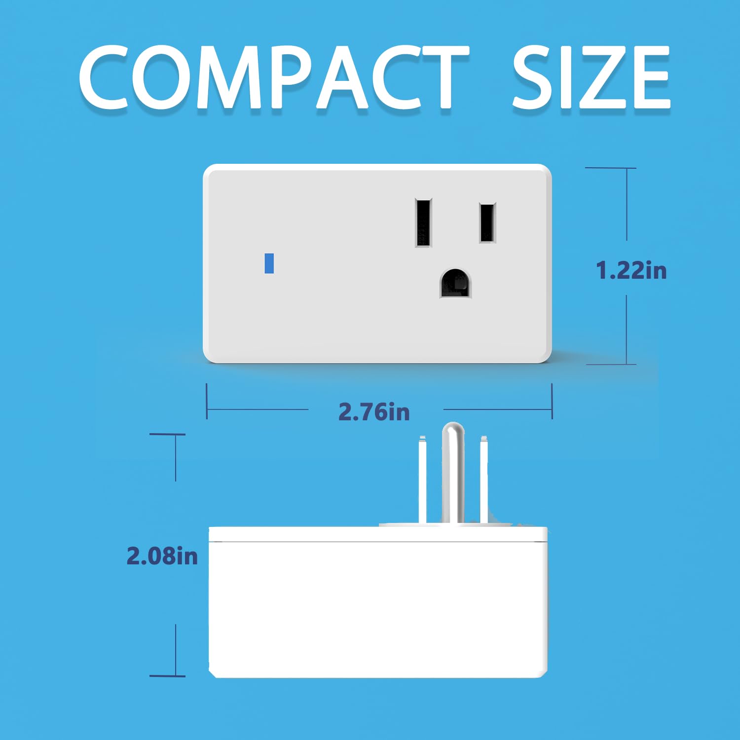 YNF Mini Smart Plug Compatible With Alexa Simple Setup With One Voice Command Remote Control Group Control Timer — view 7