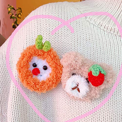 VALICLUD 6 broches de páscoa, desenho animado, animal, pelúcia, pintinho, broches, corsage, grampos