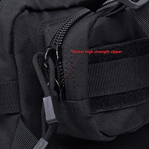 Seibertron Molle Motorrad Fahrrad Radsport Helmhalter Rucksack Helmhalterung/Träger Trinkrucksack Basketballrucksack für Outdoor Reiten Bergsteigen (Helm,Wasserblase Nicht einschließen) Black