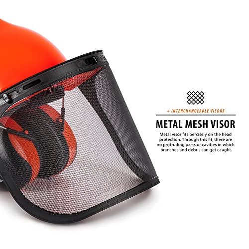 Tr Industrial Forestry Safety Helmet And Hearing Protection System (Orange) #TOP1