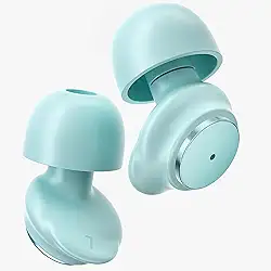 Tampões de ouvido para cancelamento de ruído do sono, proteção auditiva de 45 dB para shows, redução de ruído, tampões de ouvido de silicone macio reutilizáveis para ronco de aviões, viagens