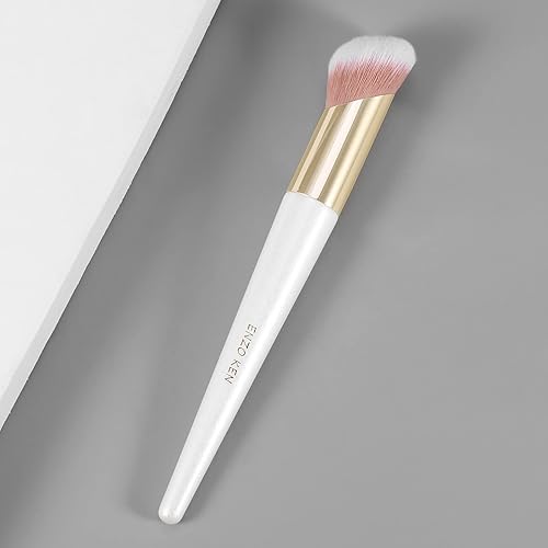 Miniatura 123 de Cepillo plano para cejas, pincel delineador de ojos en ángulo fino y cepillo de pestañas, cepillo de cejas en ángulo fino, cepillo plano para cejas