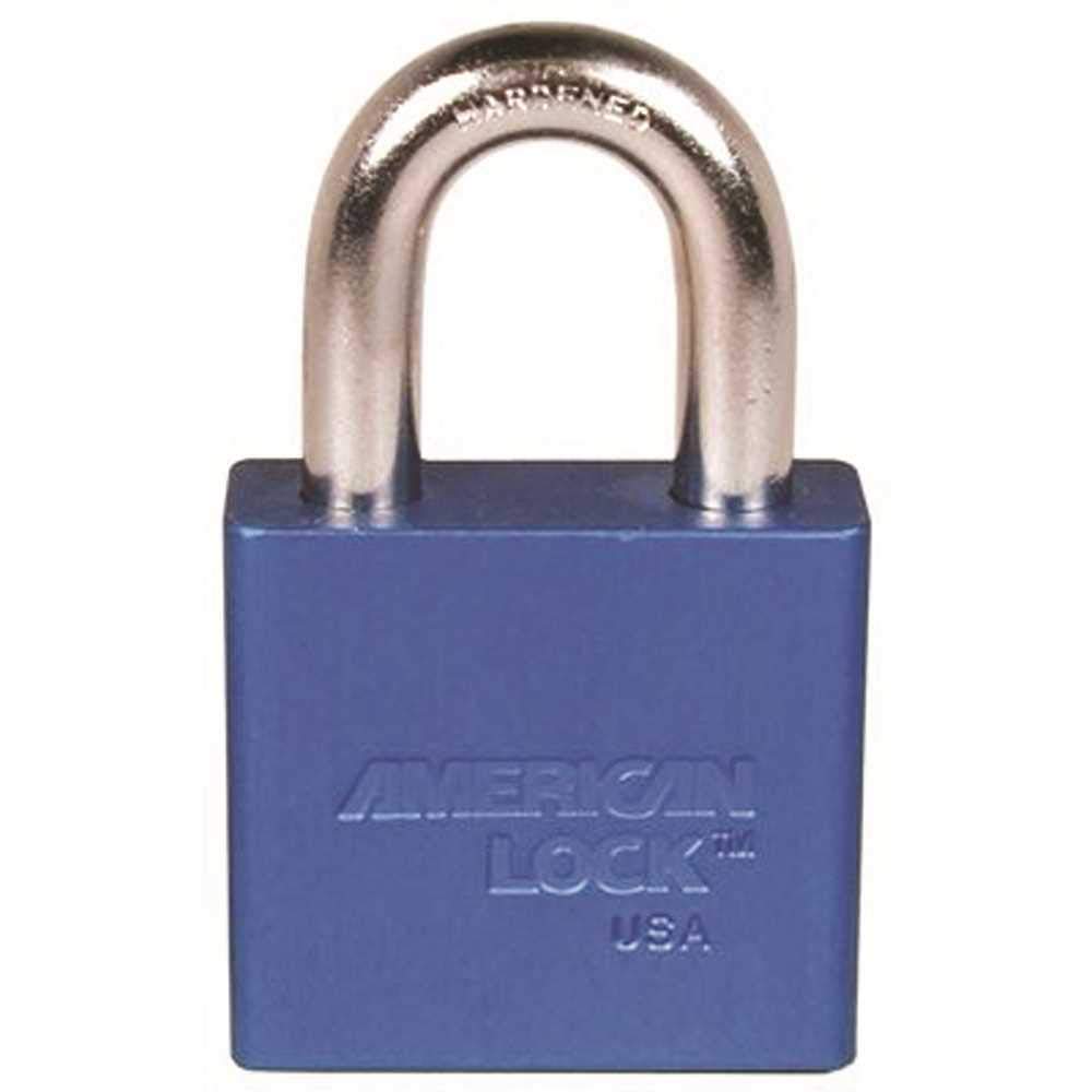 Cadenas en aluminium American Lock Master Lock A1305KABLU bleu 5 cm haute finition