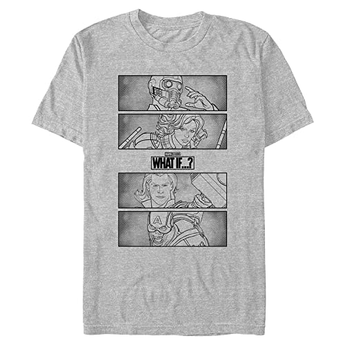 T-shirt Marvel grande taille en coton gris pour homme 3XL