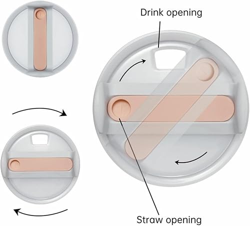 Miniatura 4 de Mi MODERN INFLUENCE 2024 - Vaso térmico de 40 onzas con asa y tapa con popote, vaso de viaje con asa y popote para portavasos de automóvil, vaso