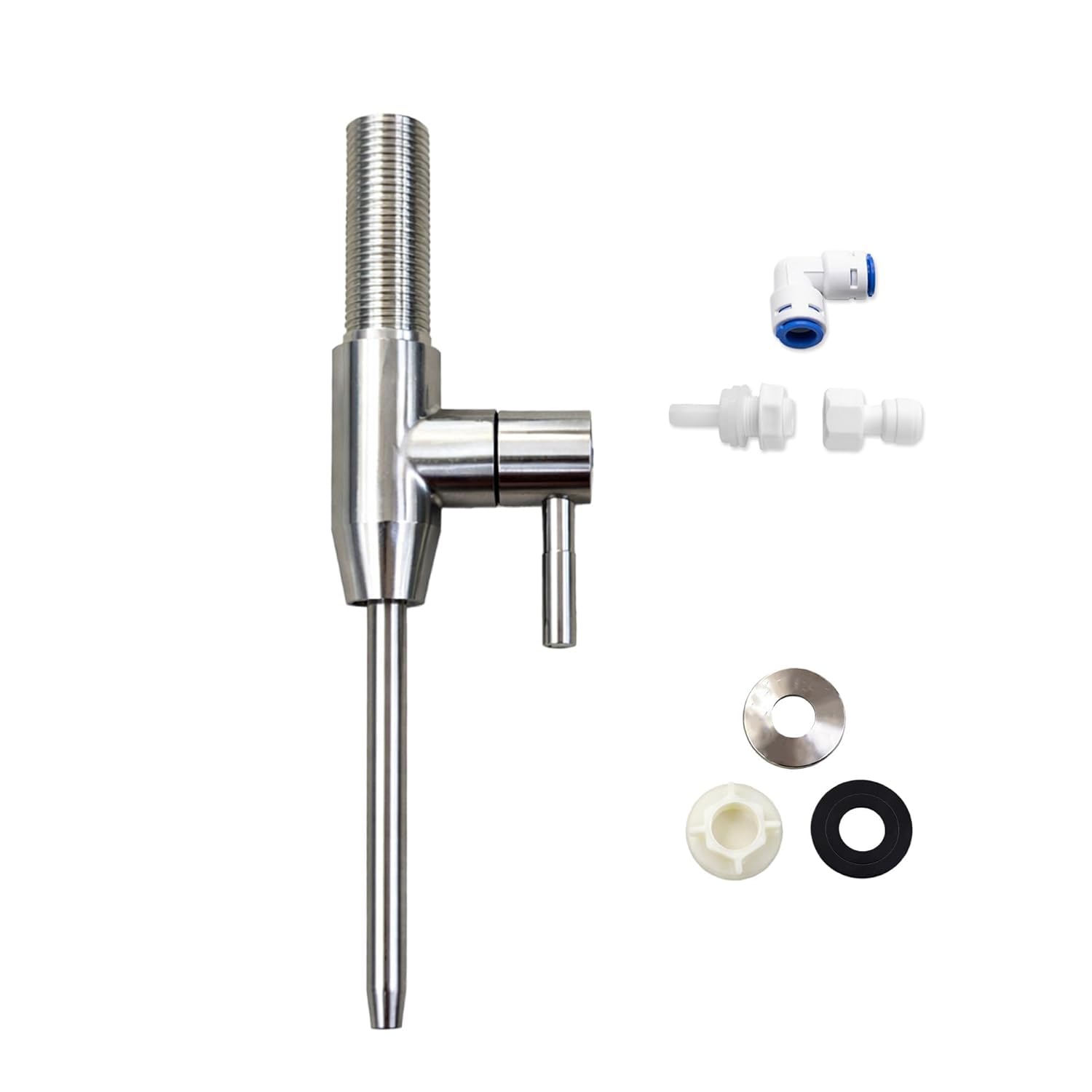 High Flow 5/16 RO Faucet for Under Cabinet Water Purifier | SS304 Stainless Steel Tap | Fast Water Dispensing | Compatible with All Type RO/UV/UF Systems | Modern Kitchen Aesthetic Design-image-17