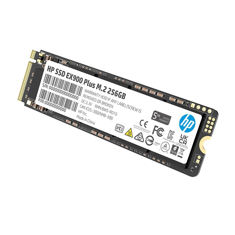 HP EX900 Plus 256GB NVMe SSD - GEN 3.0 X 4 PCIe 8Gb/s 3D NAND M.2 Cache Internal Solid State Drive Up to 2000 MB/s - 35M32AA#ACJ with 5 Year Warranty-image-27