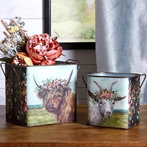 Primitives by Kathy Floral Animals Bin Set Primitives by Kathy Floral Animals Bin Set