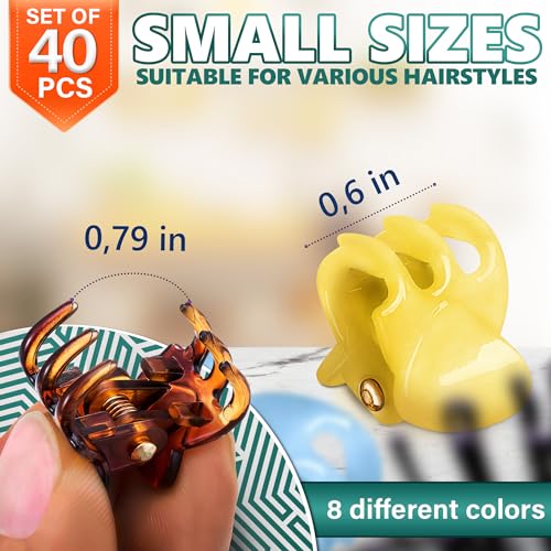 40 Pack Tiny Hair Clips for Women - 50% Off at $3.49