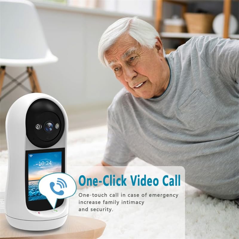 Dkian V380 Pro WiFi Baby Monitor Camera with 1080P HD Video, 355° Pan Tilt, Two-Way Audio & Video Calling, Night Vision,Cloud Storage, Indoor Nursery Security Camera 1