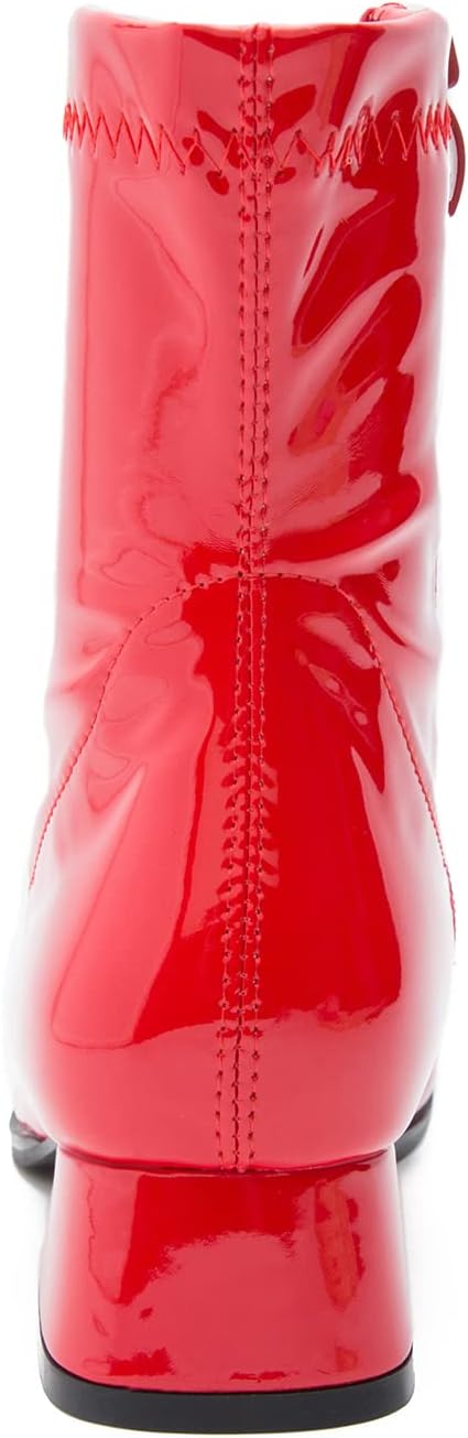 fereshte Gogo Boots For Women's Mid Calf Chunky Block Heel Zipper  - Picture 35 of 49