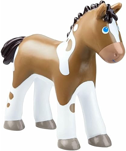 HABA Little Friends Foal Abby - Figura de caballo de juguete de animales de granja de 3.75 pulgadas