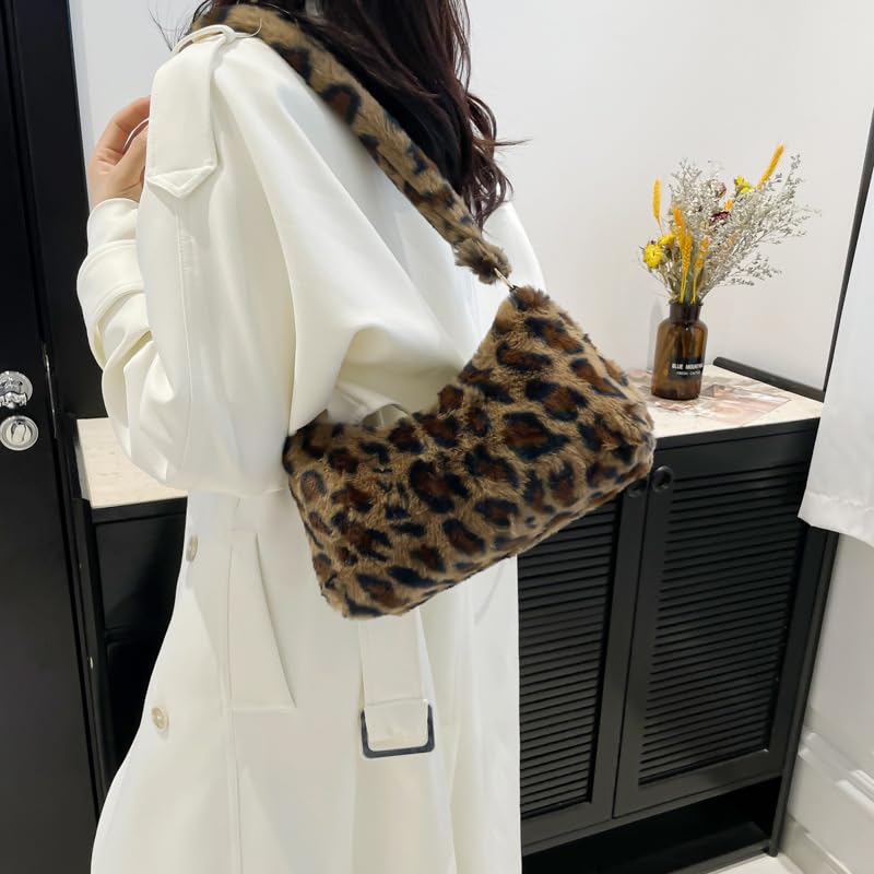 Image of Leopard Tote Bag for Women Cheetah Purse Vintage Hobo Bag Large Capacity Work Tote Bag