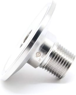 QiiMii 3,8 cm Tri Clamp Tri Clover Fittings auf NPT 3/8 Zoll Außengewinde Adapter SS304