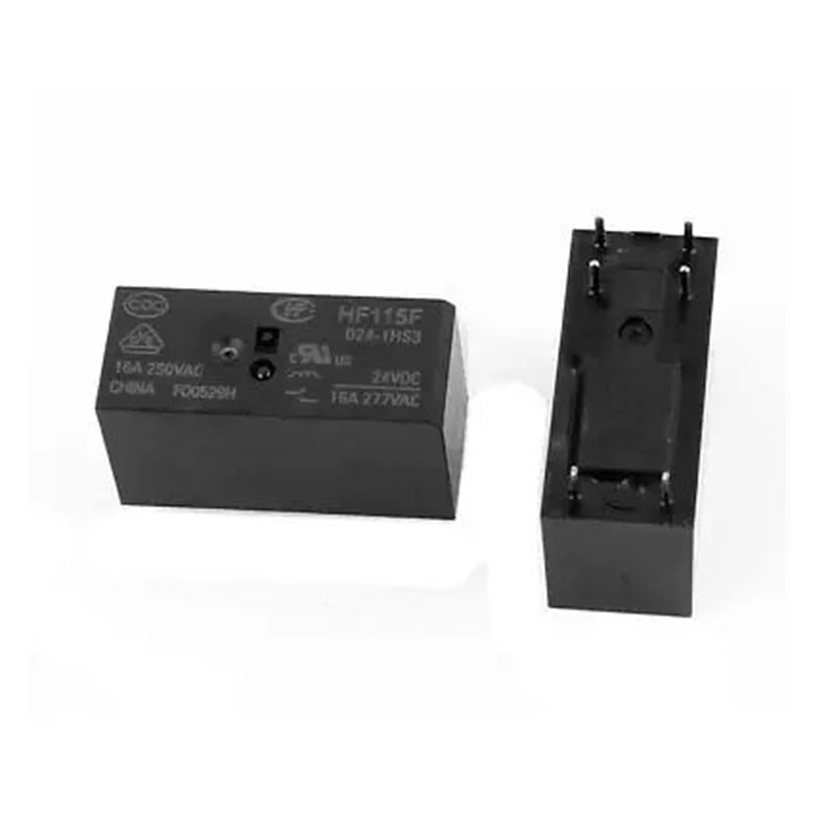 Relé de potencia 24VDC 16A SPST NO con 6 terminales HF-115F-024-1HS3 conmutación estable 3