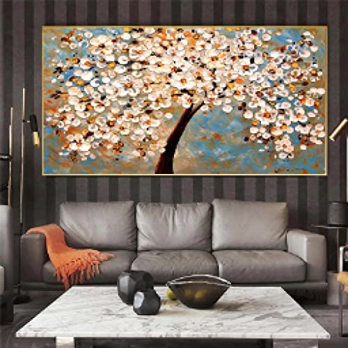 Affiches et gravures arbre fleur toile 50x100cm pour masquer les murs vides